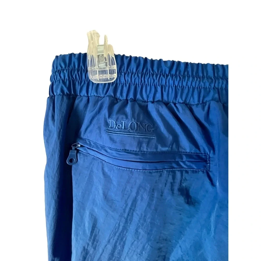 DeLong NWT Men's Track‎ Windbreaker Pants Mesh Lining Blue Size XL